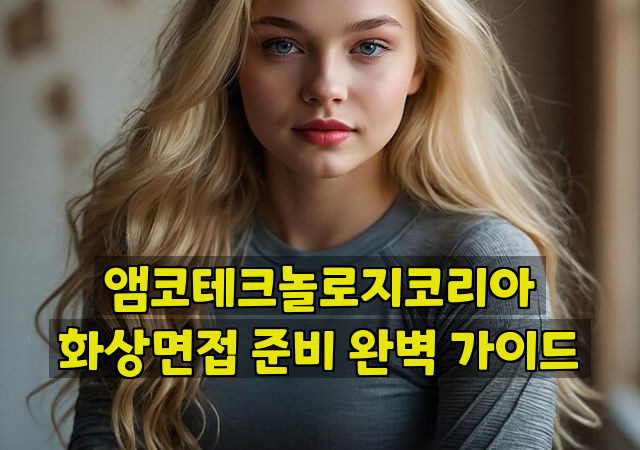 앰코테크놀로지코리아 화상면접 준비 완벽 가이드